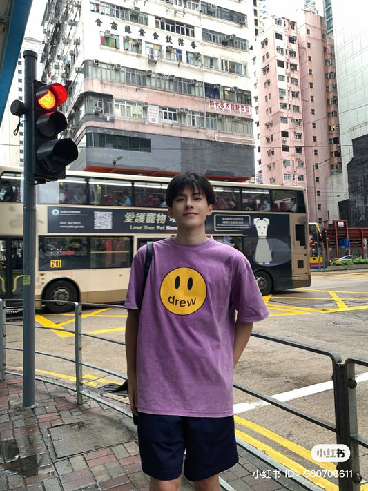 DREW HOUSE MASCOT WASHED GRAPE TEE Authentic