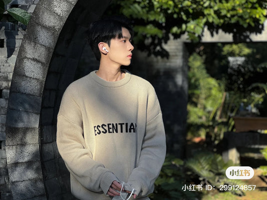 áo FEAR OF GOD ESSENTIAL KNIT LINEN SWEATER Authentic