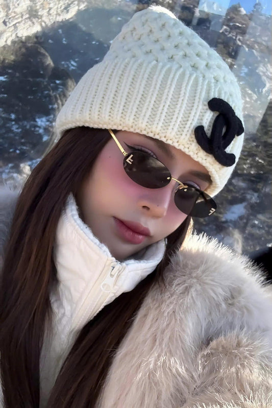 wearing Fendi FE4075US 12A First Crytal Black Silver