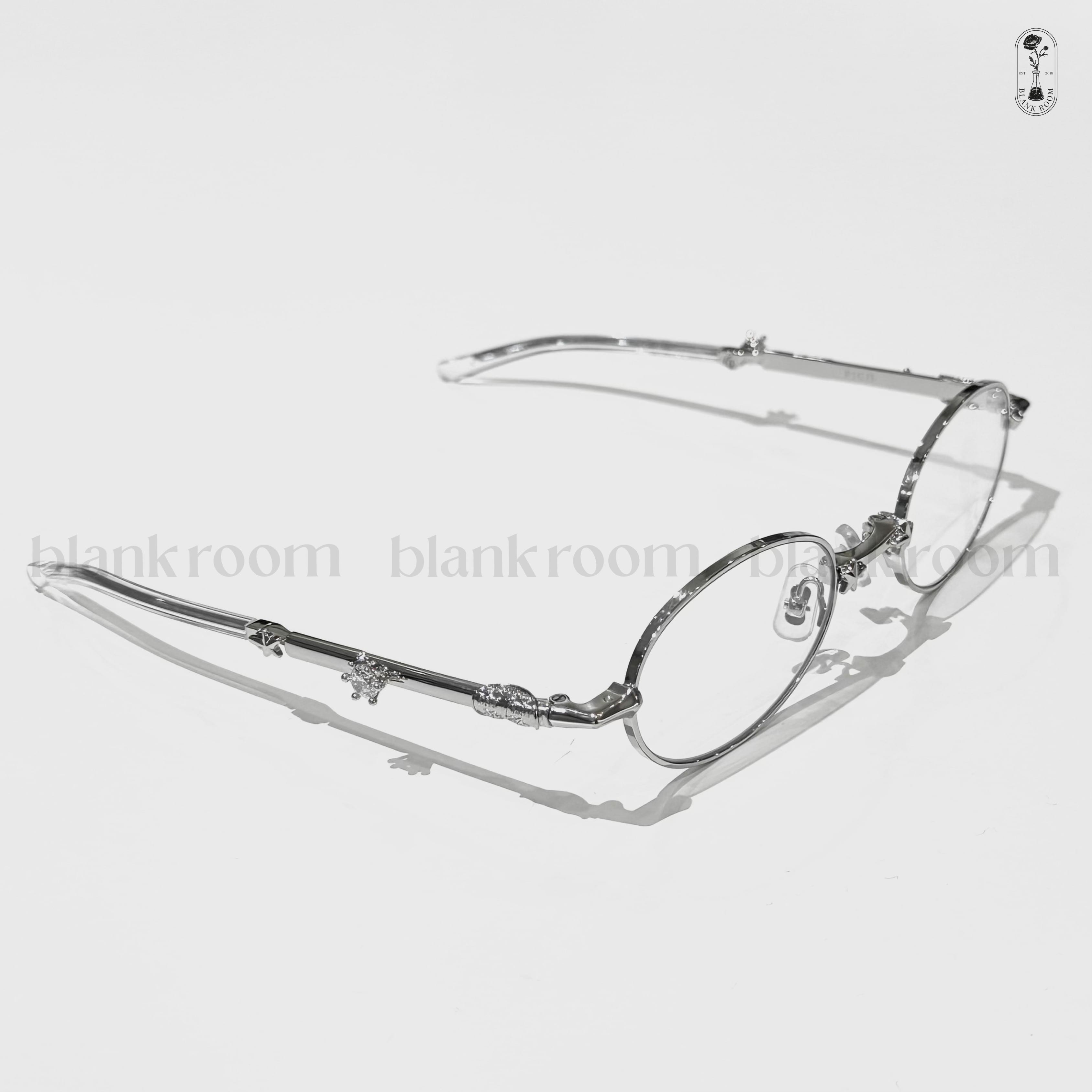 Gentle Monster - GM Pico 02 Oval | Silver Metal Glasses – Blank Room
