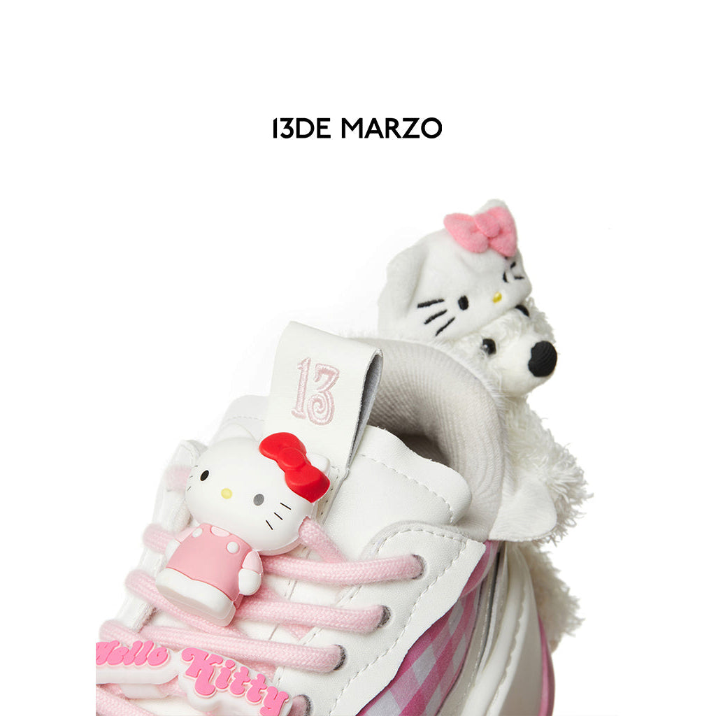 Giày 13De Marzo X Hello Kitty Bear Sneaker White Blank Room