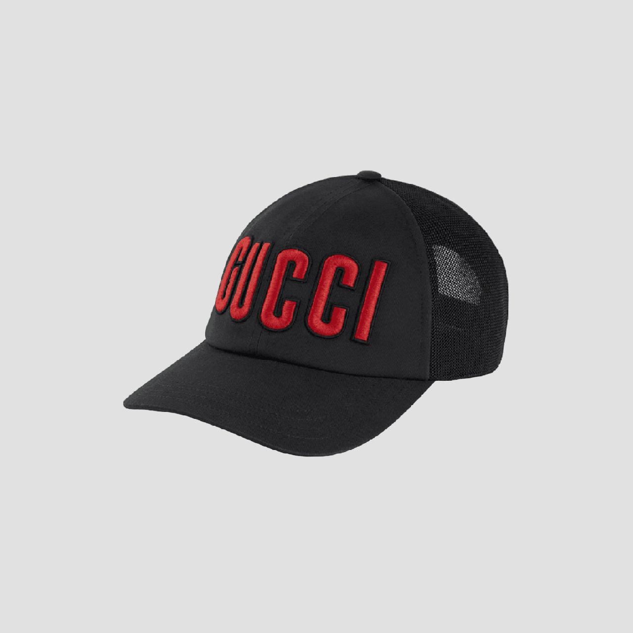 GUCCI BASEBALL HAT WITH GUCCI PATCH BLACK 701324 4HAOY 1060