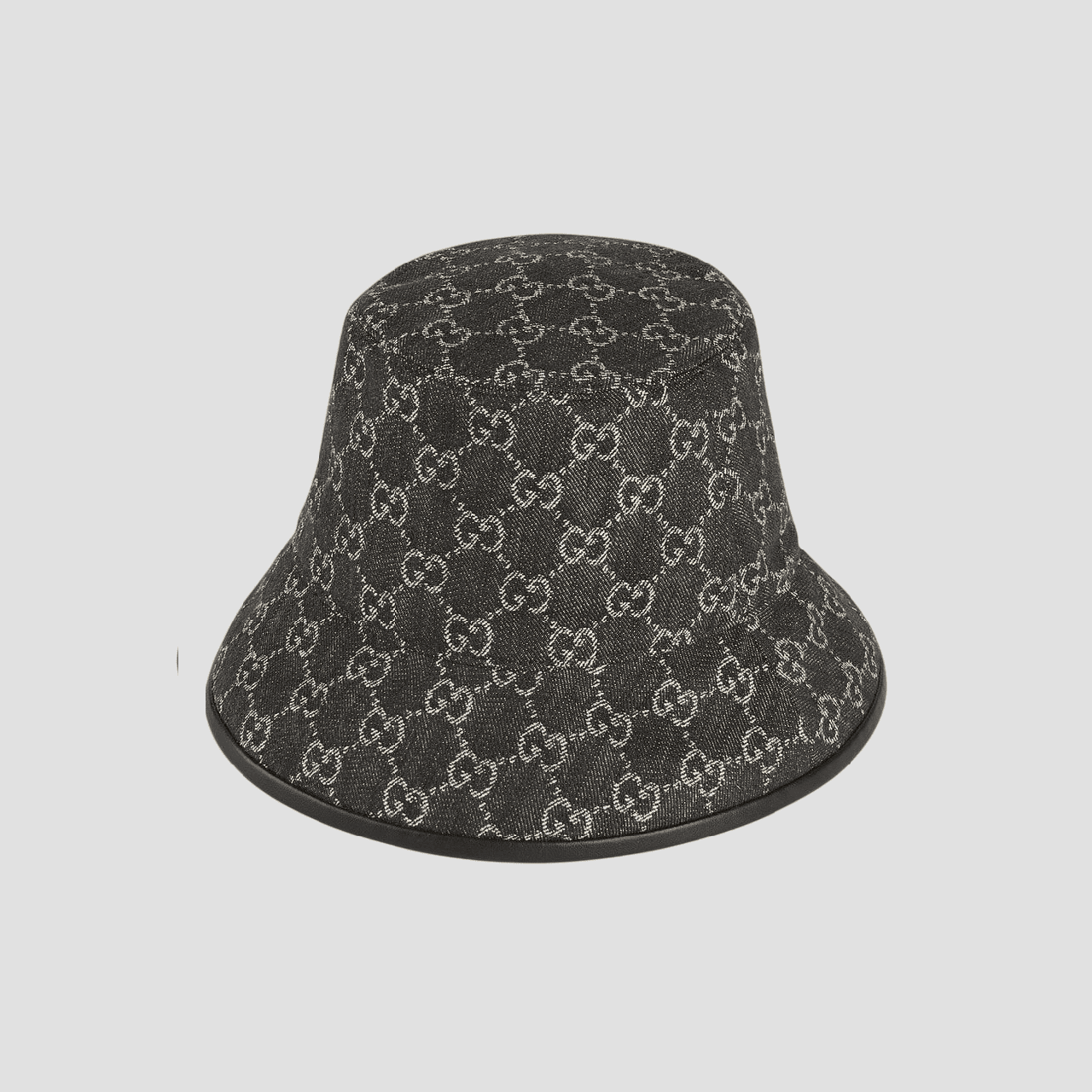 GUCCI CANVAS BUCKET HAT BLACK IVORY 576371 3HAF8 1060