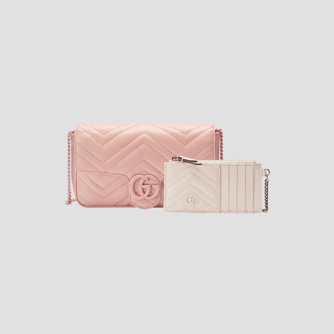 GUCCI GG MARMONT SMALL BAG LIGHT PINK LEATHER 751526 AACX5 5945
