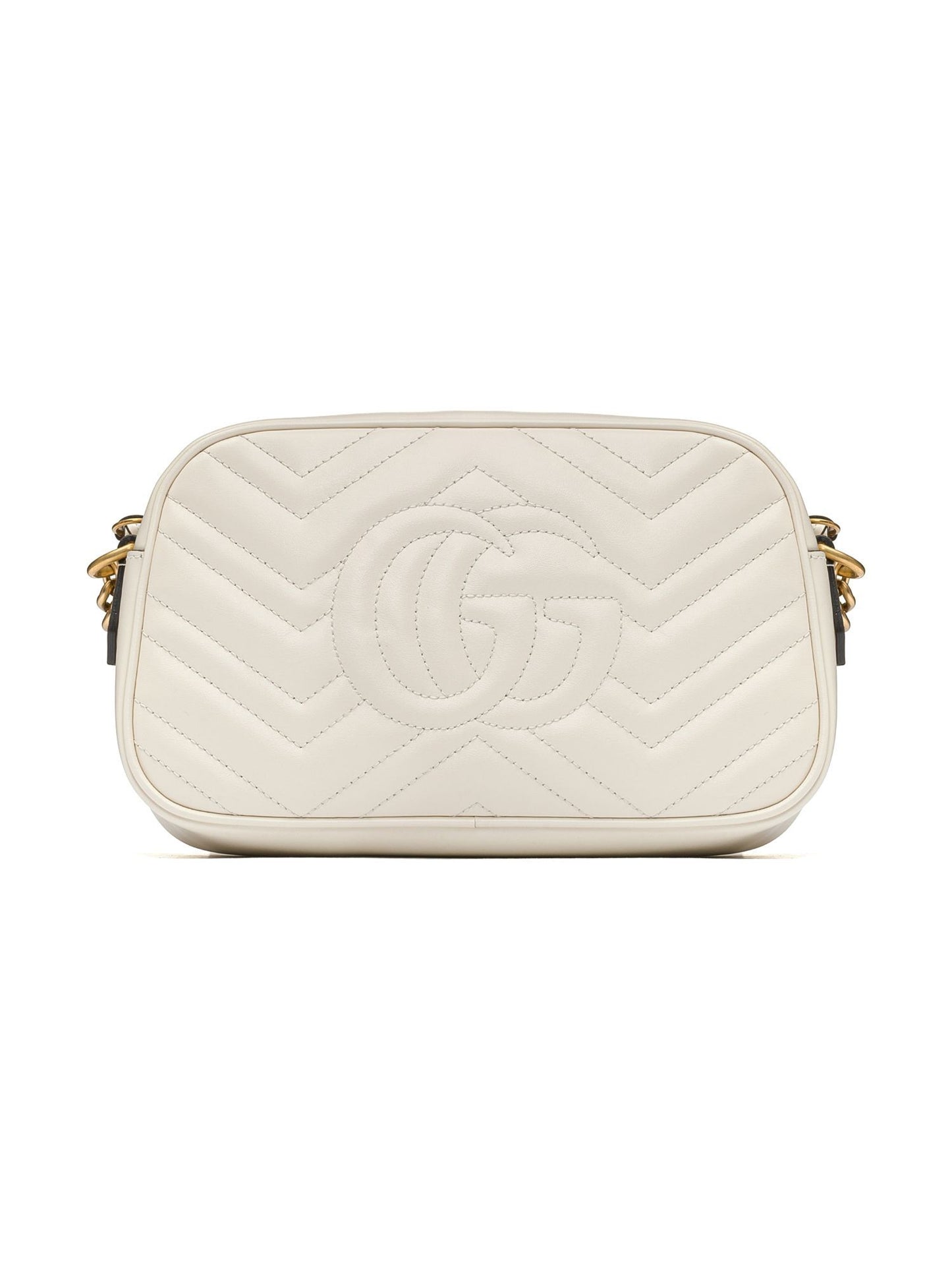 Behind Gucci GG White Marmont Small Crossbody Bag 447632 DTD1T 9022