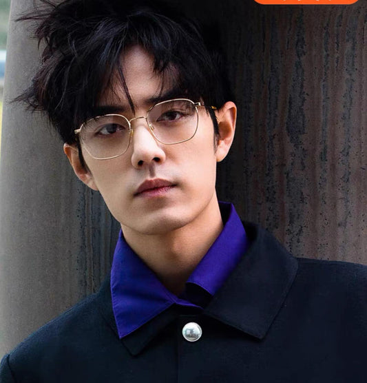 wearing Gucci GG1125OA 003 Eyeglasses Silver