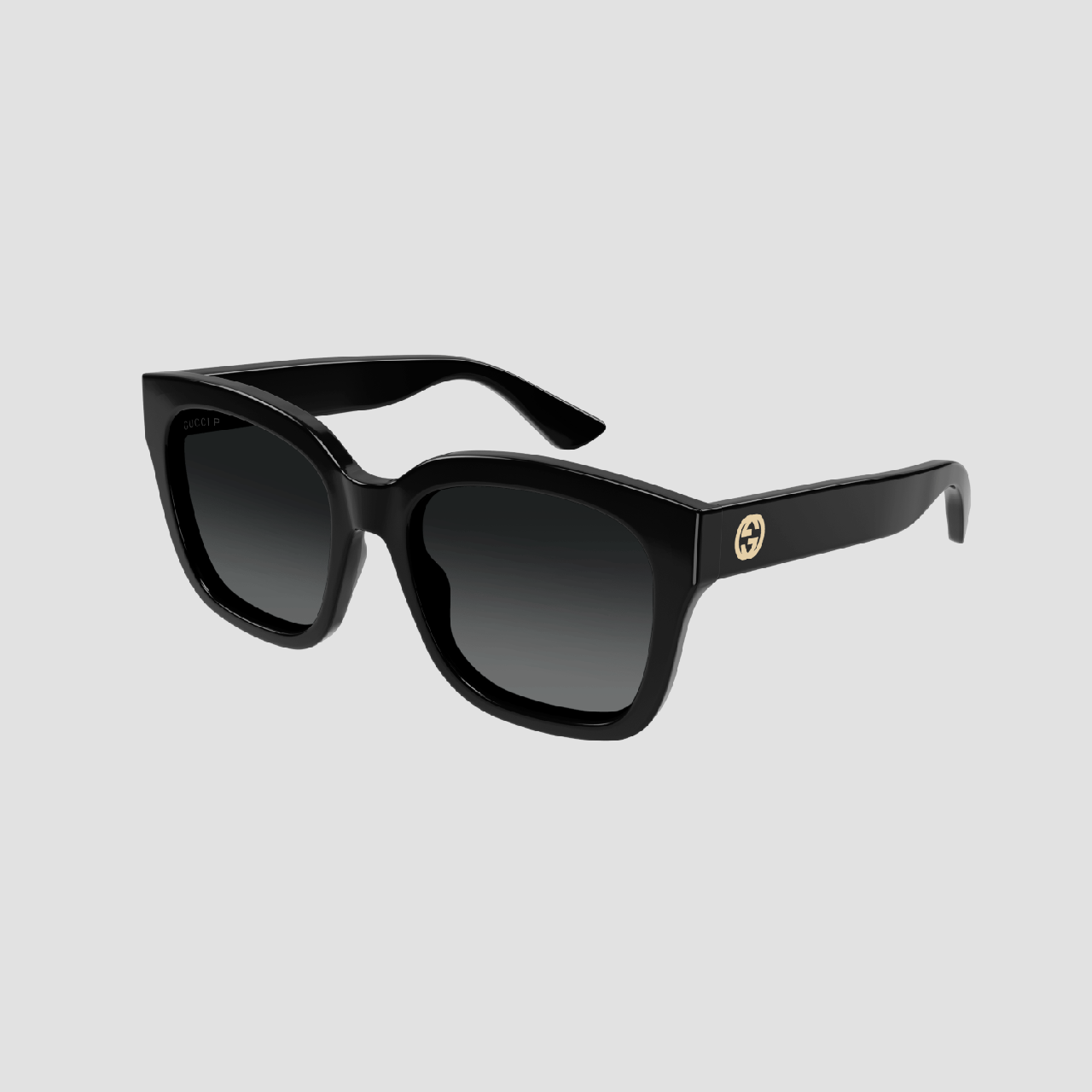 Gucci GG1338S 002 Double G Logo Sunglasses Black