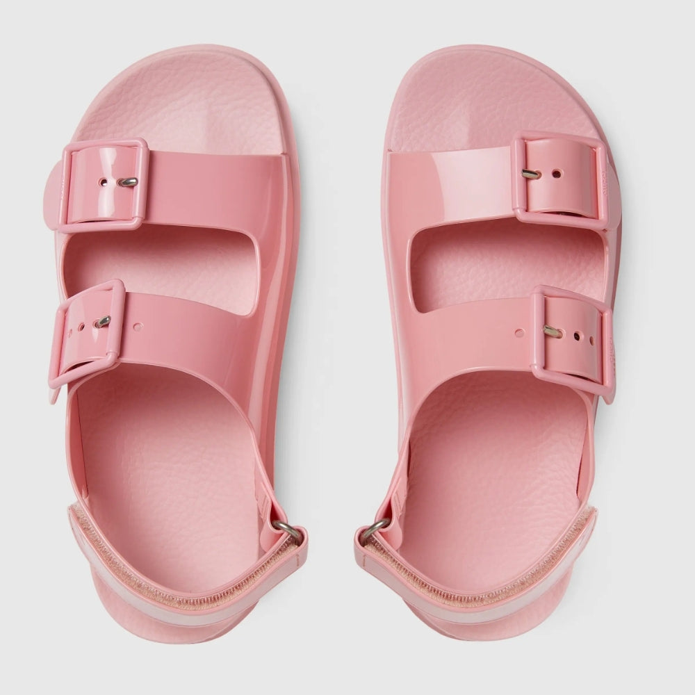 Giày GUCCI MINI DOUBLE G SANDALS PASTEL PINK 660243 J8700 5815 hàng hiệu Authentic sẵn tại BlankRoom Hà Nội, Việt Nam