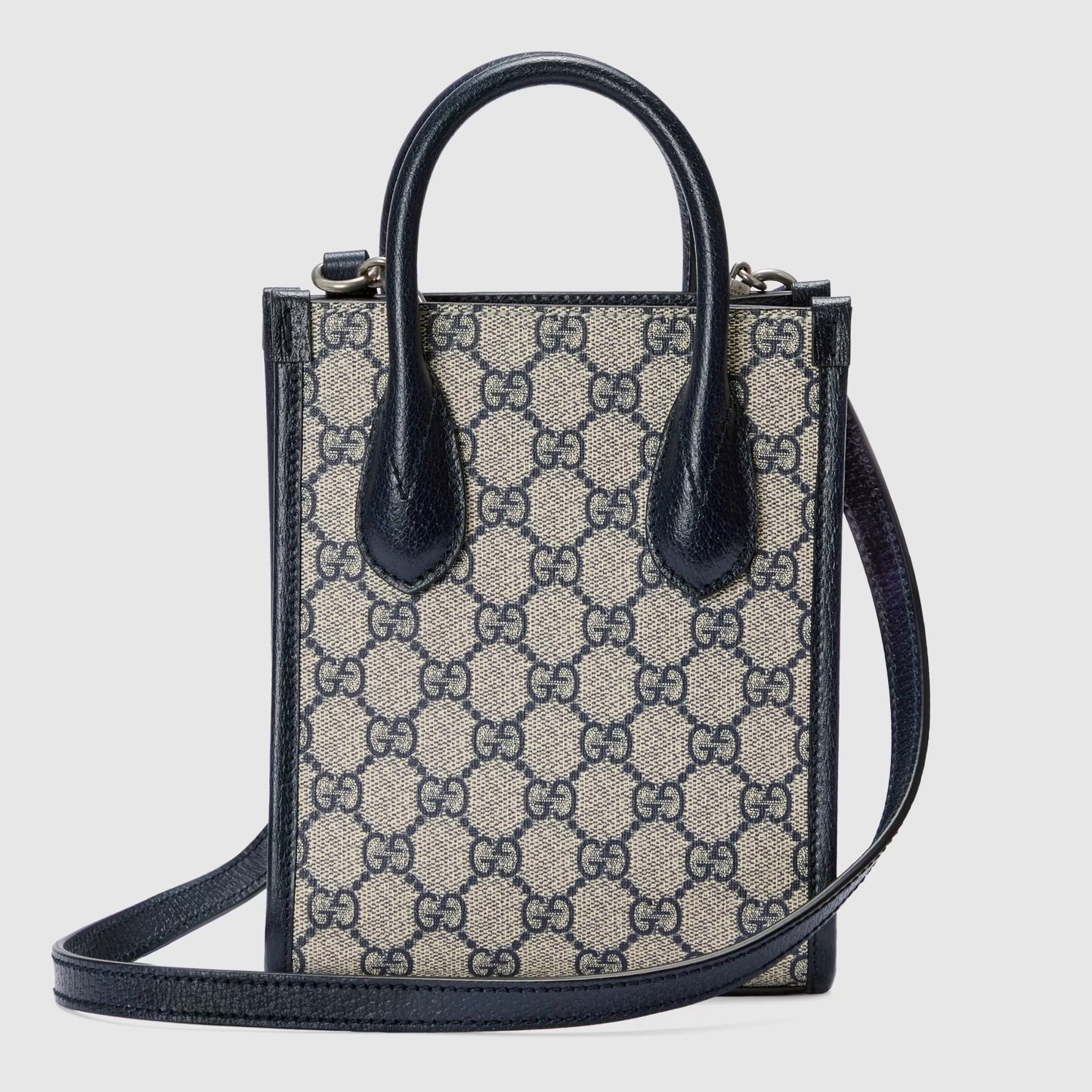 túi xách GUCCI MINI TOTE BLUE BAG WITH INTERLOCKING G 671623 K9GSN 4075 blankroom hà nội, việt nam