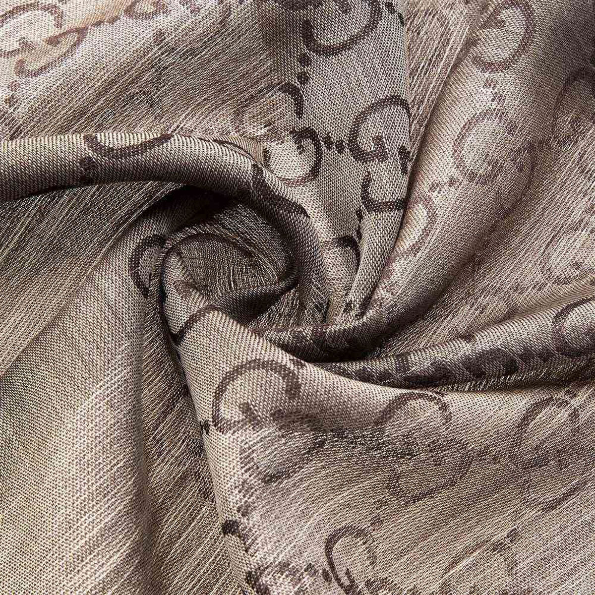 khăn chữ nhật GUCCI SCARF LIGHT BROWN AND DARK BROWN hàng hiệu chính hãng Authentic có sẵn tại BlankRoom Hà Nội, Việt Nam. 165904 3G646 9664