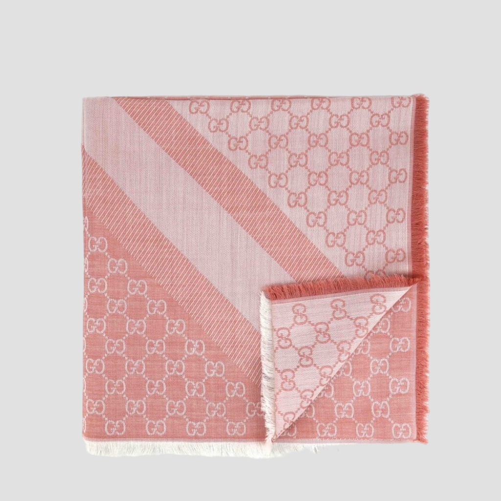 gucci scarf pink 140x140cm 281942 3G704 6978