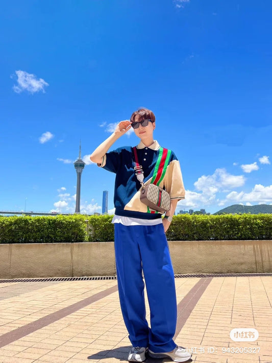 wearing Gucci Small Ophidia Shoulder Bag Beige and Ebony Supreme 752591 FACFW 8920