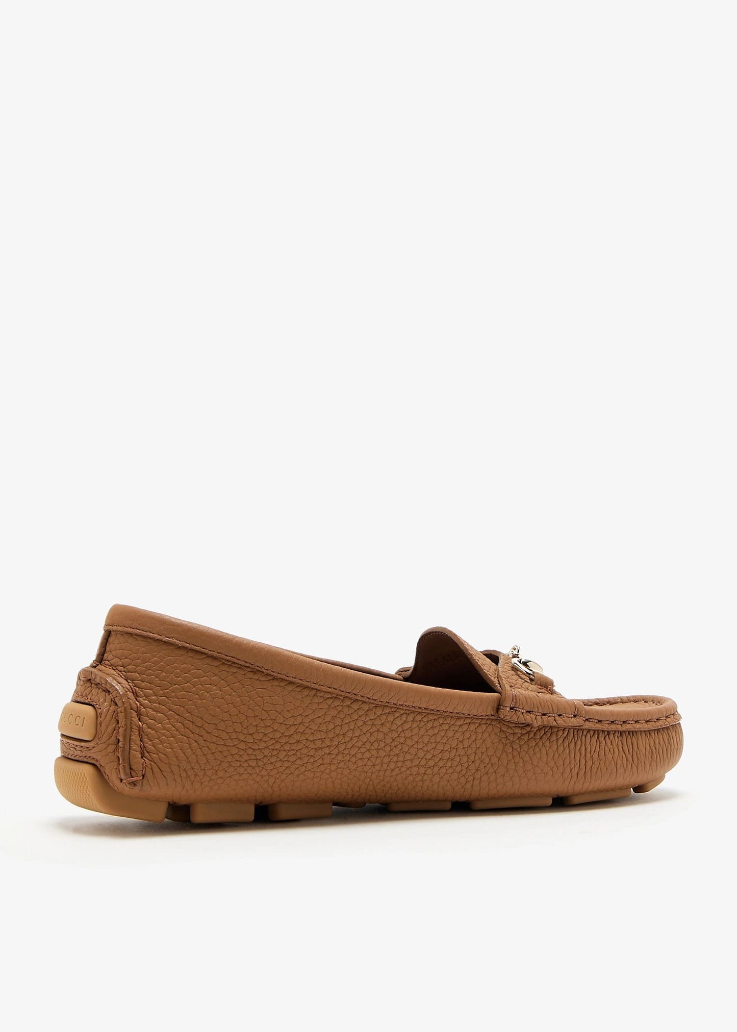 mặt đằng sau của Gucci Women’s Horsebit Driver Loafers Brown 815464 AAC4Q 2712