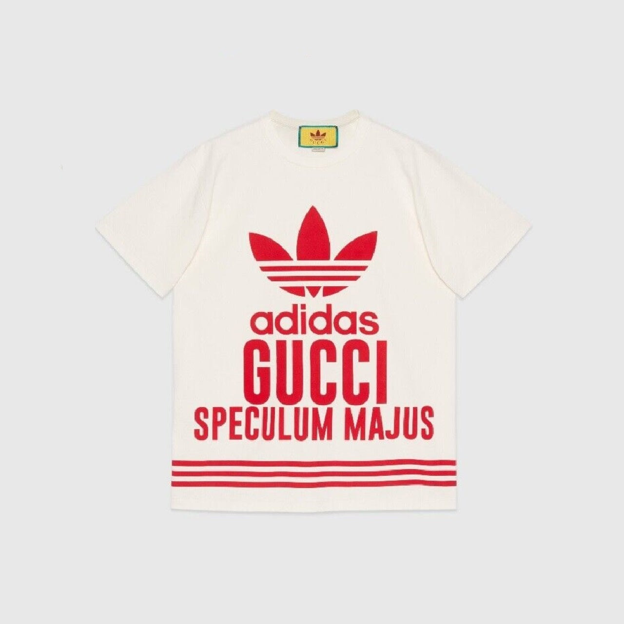 GUCCI X ADIDAS SPECULUM MAJUS T-SHIRT IN WHITE 717422 XJEXI 9095