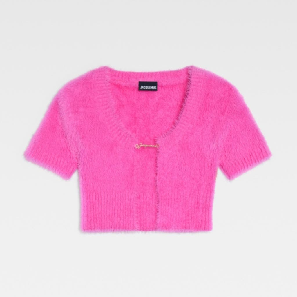 jacquemus la maille neve pink