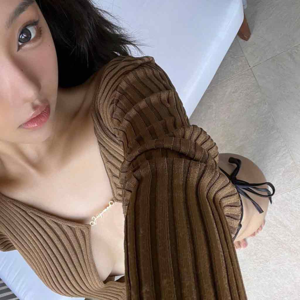 jacquemus la maille pralu longue brown blank room hà nội