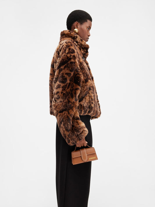 wearing JACQUEMUS LE BAMBINO LIGHT BROWN 213BA006-3072-811