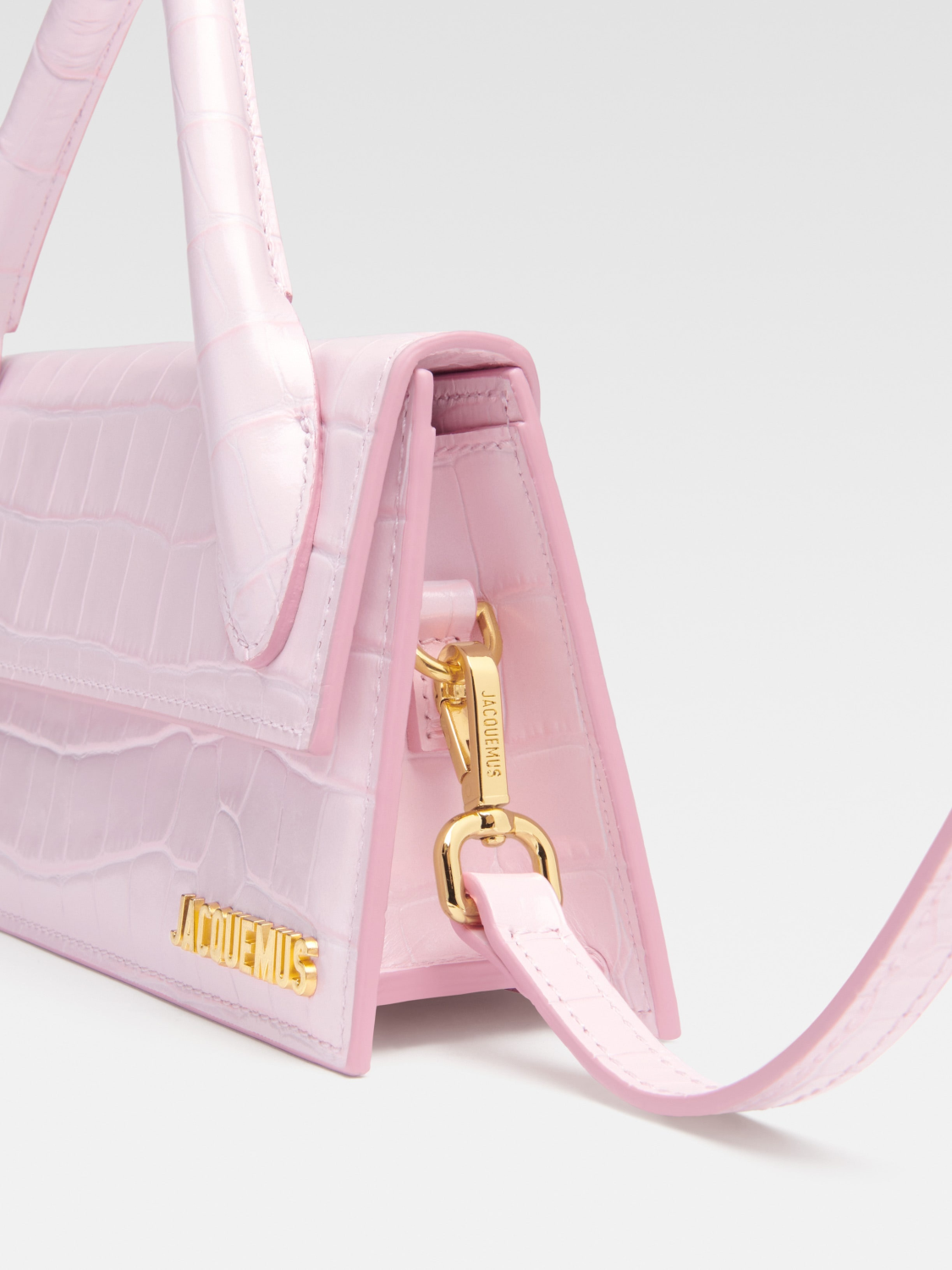 túi xách JACQUEMUS LE CHIQUITO LONG CROCODILE-EMBOSSED HANDBAG 213BA004-3129-405 Tăng Mỹ Hàn babyboo BlankRoom Hà Nội Việt Nam