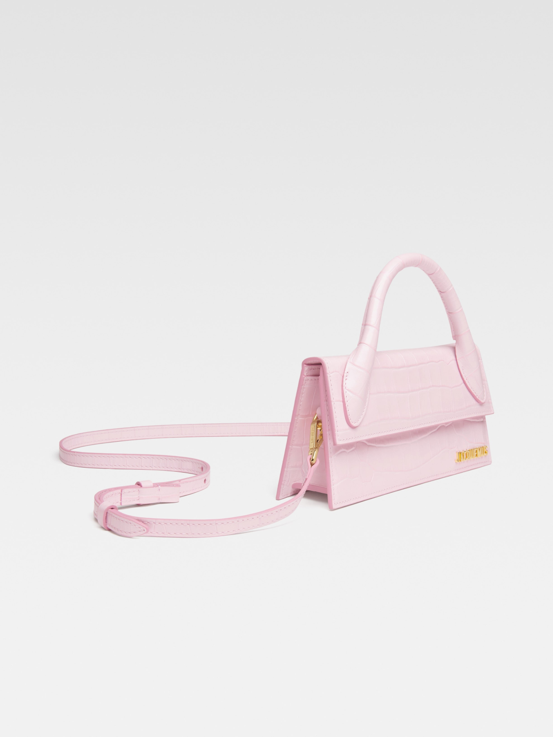 túi xách JACQUEMUS LE CHIQUITO LONG CROCODILE-EMBOSSED HANDBAG 213BA004-3129-405 Tăng Mỹ Hàn babyboo BlankRoom Hà Nội Việt Nam