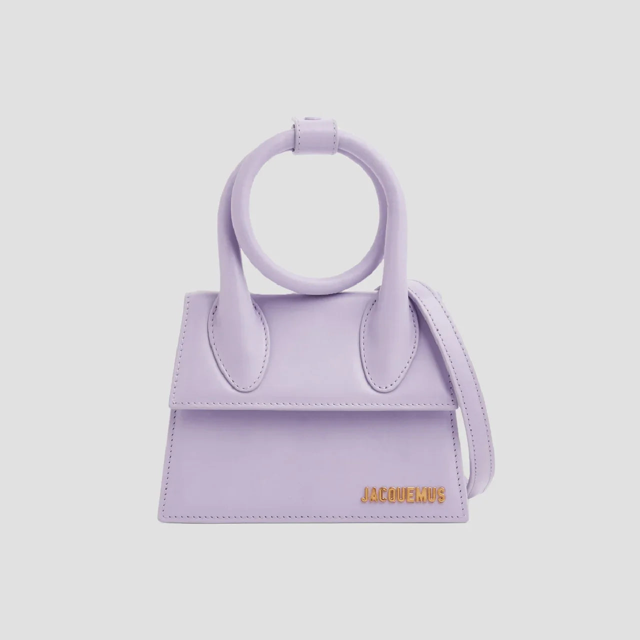 JACQUEMUS LE CHIQUITO NOEUD COILED HANDBAG LILAC 213BA005-3065-640