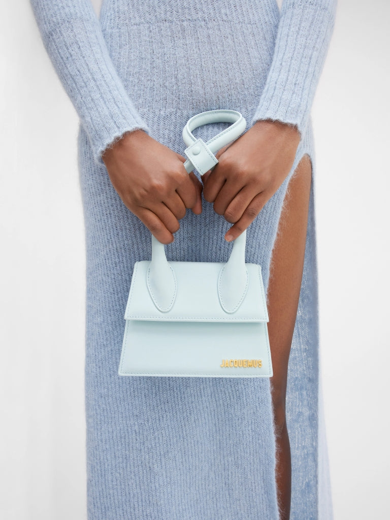 nữ mang túi JACQUEMUS LE CHIQUITO NOEUD PALE BLUE 213BA005-3088-310