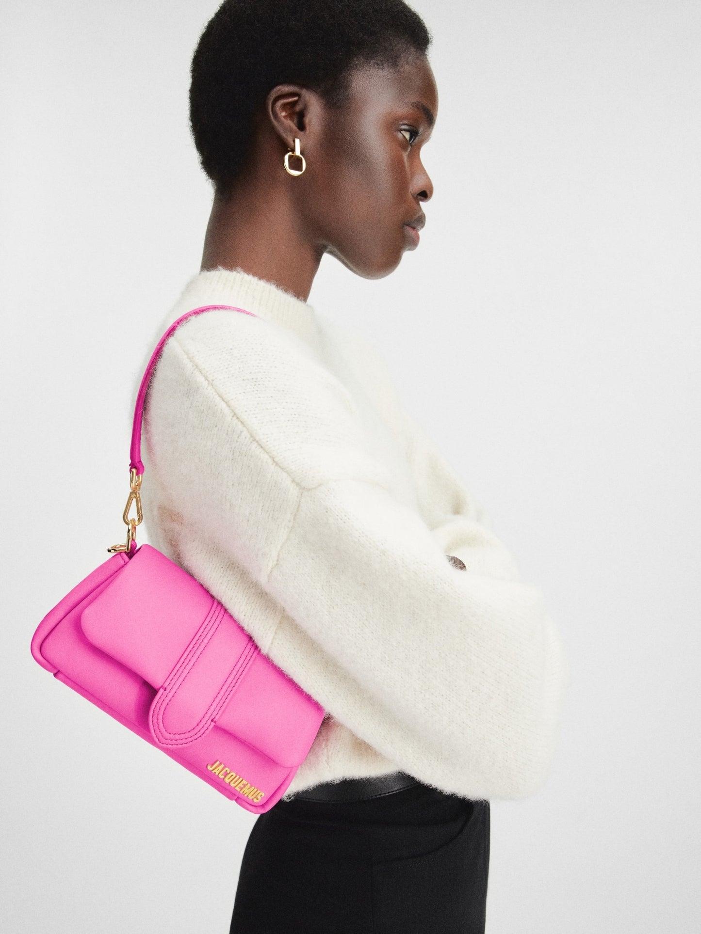 nữ mang túi JACQUEMUS LE PETIT BAMBIMOU NEON PINK 233BA335-3073-434