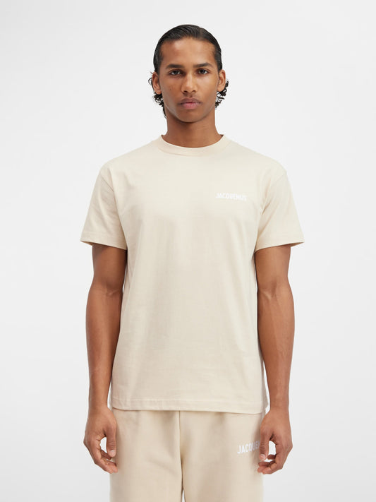 wearing The Jacquemus T-Shirt Light Beige 216JS207-2480-130