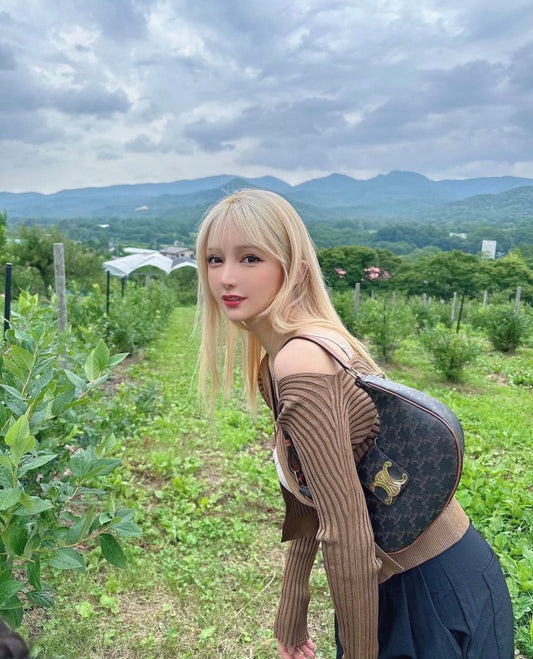 jacquemus la maille pralu longue light brown blank room