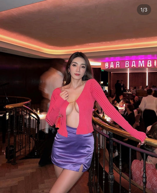 jacquemus la maille pralù longue pink bLANKROOM