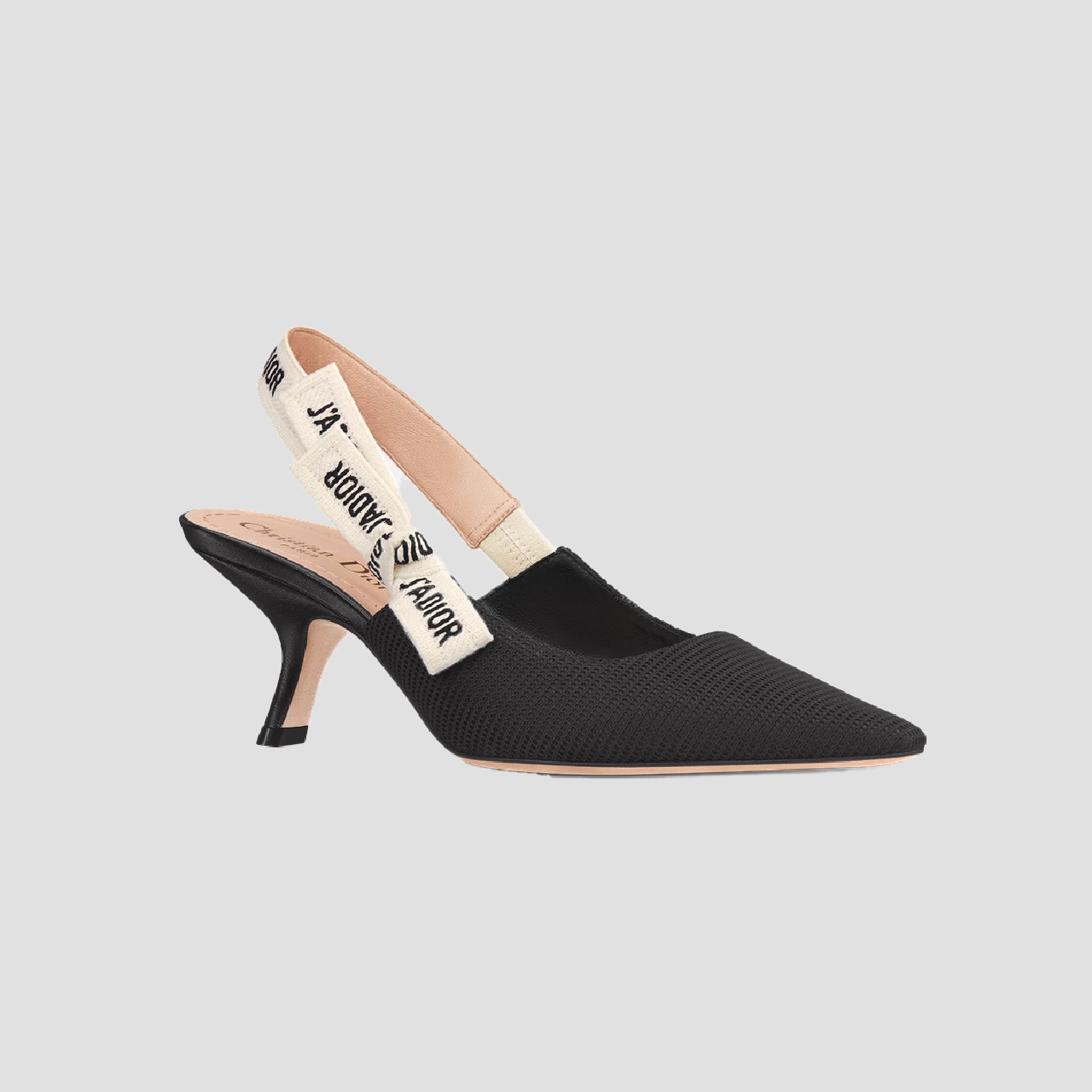 J'ADIOR SLINGBACK BLACK PUMP FABRIC KCC200TFL_S900