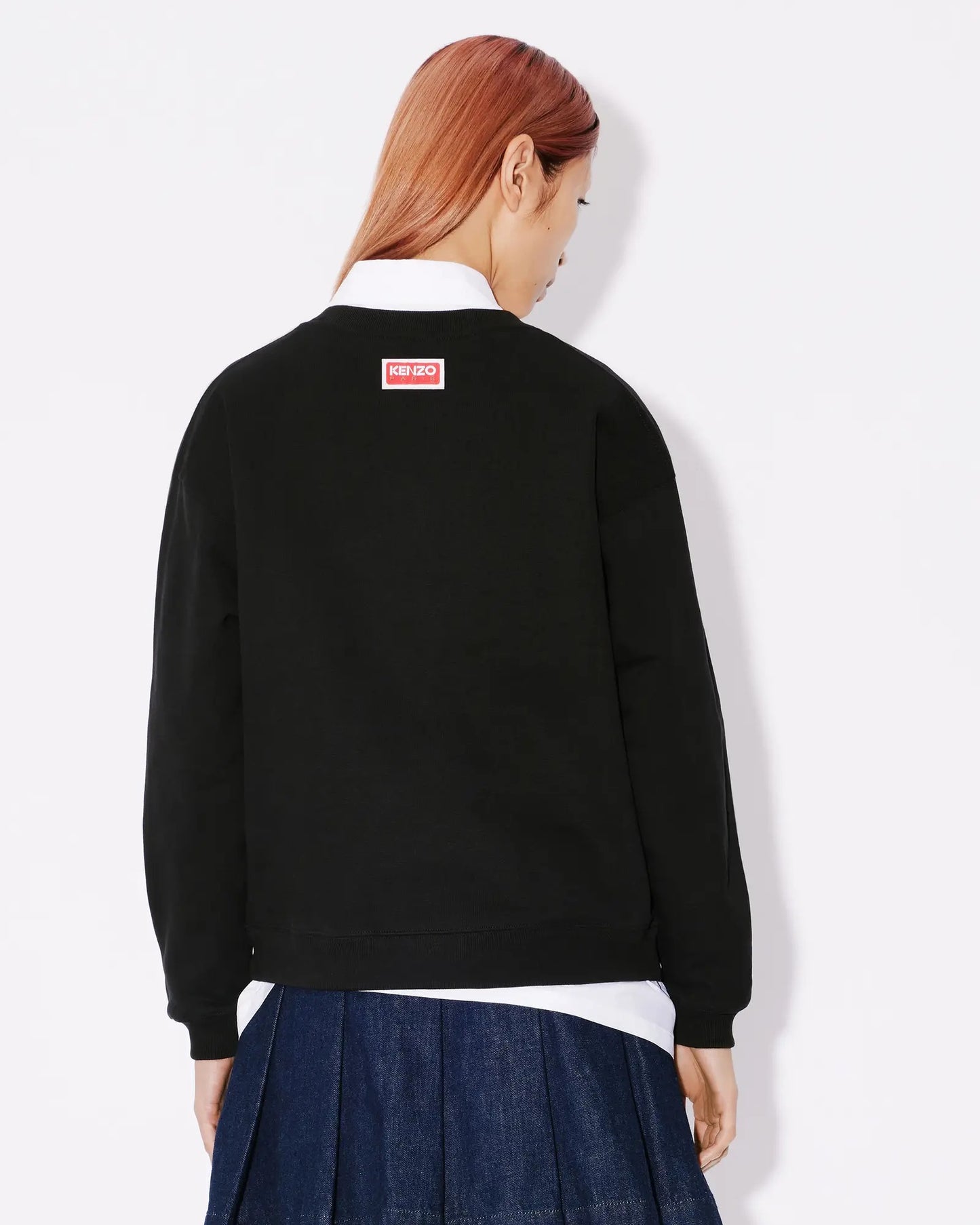 wearing KENZO BOKE FLOWER SWEATSHIRT BLACK