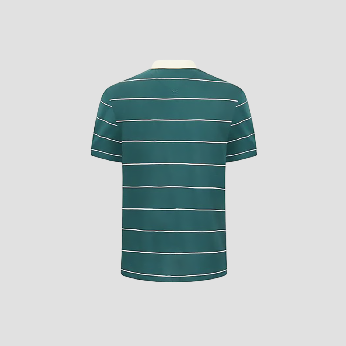 mặt sau áo KENZO TIGER EMBROIDERED STRIPE POLO SHIRT GREEN FA65PO5074SO.73