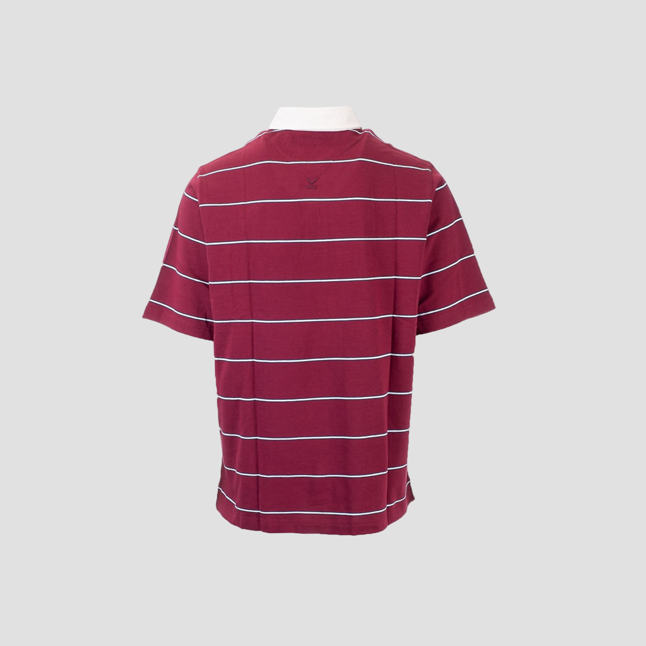 mặt sau áo KENZO TIGER STRIPE POLO IN BURGUNDY 5PO5074SO25
