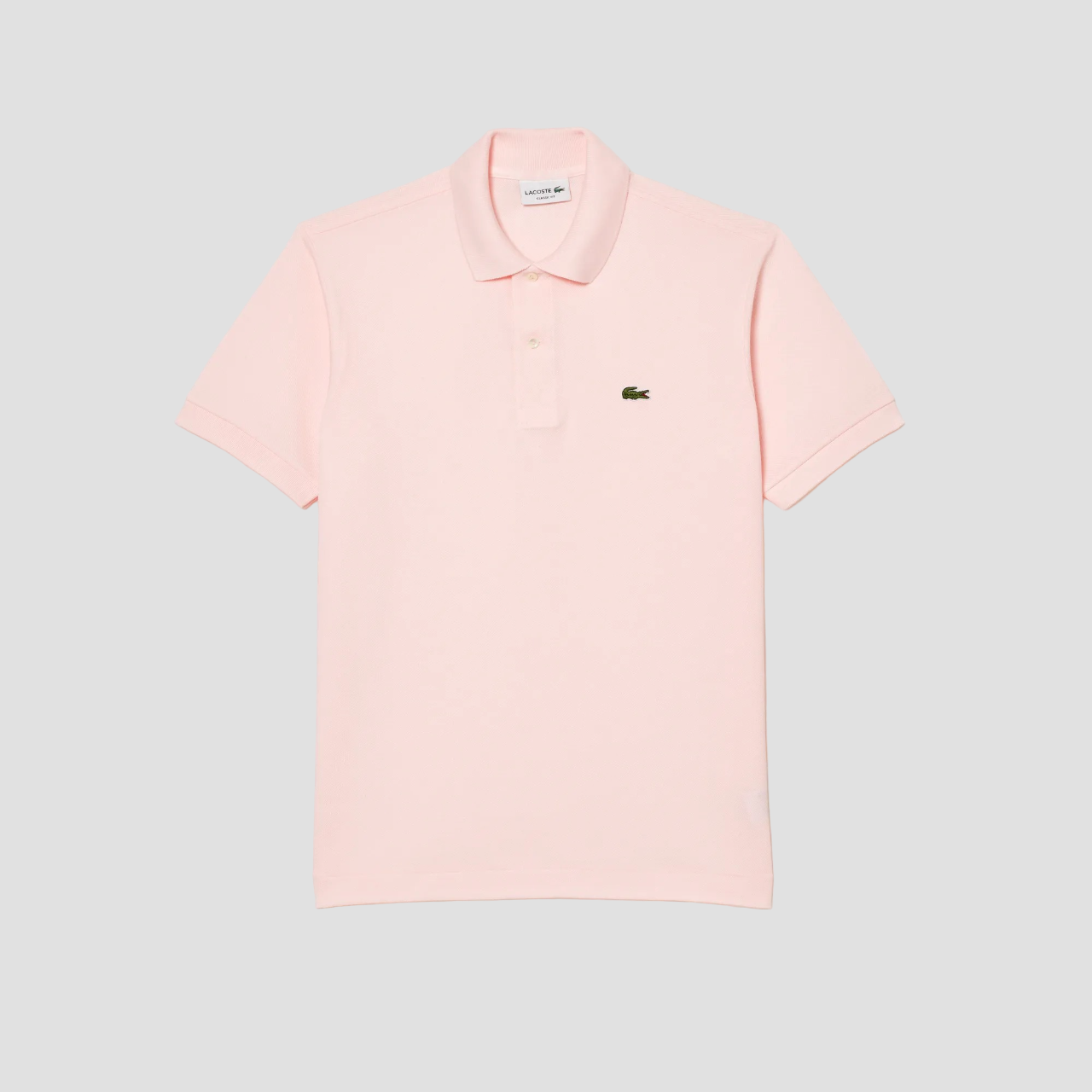 LACOSTE CLASSIC FIT L.12.12 ORIGINAL PIQUÉ POLO SHIRT LIGHT PINK