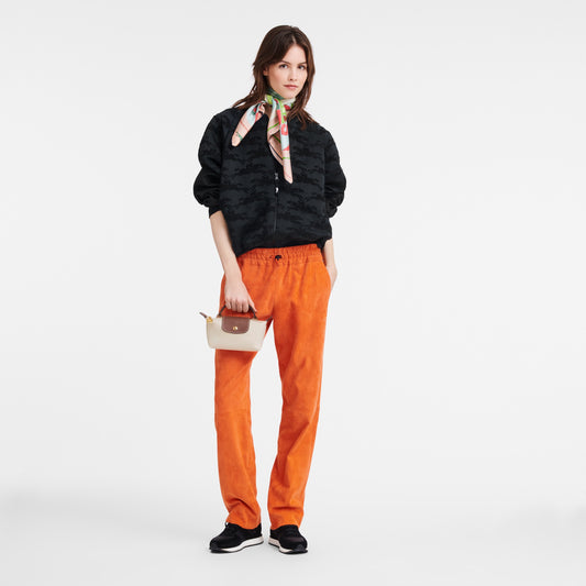 mẫu cầm túi LE PLIAGE ORIGINAL POUCH WITH HANDLE PAPER RECYCLED CANVAS 34175089P71