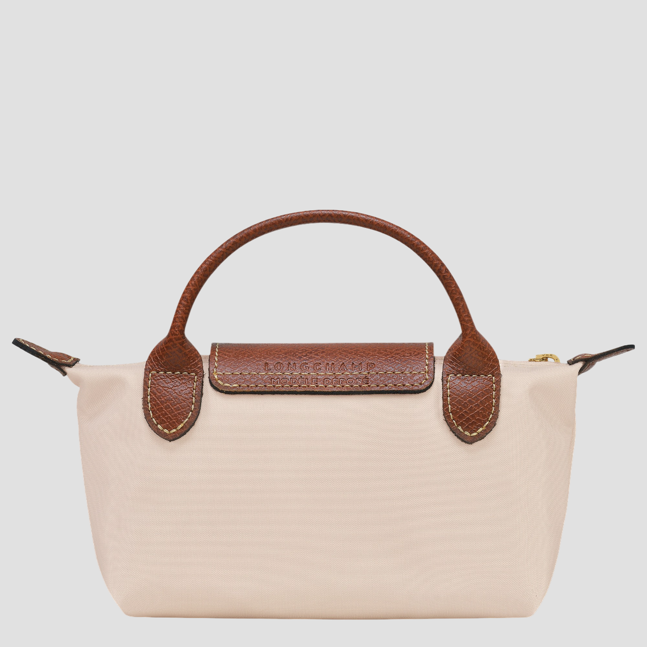 mặt sau túi LE PLIAGE ORIGINAL POUCH WITH HANDLE PAPER RECYCLED CANVAS 34175089P71