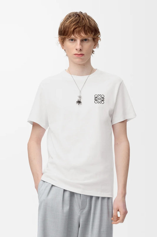 wearing Loewe Regular Fit Cotton T-Shirt – White H526Y22X75-2100