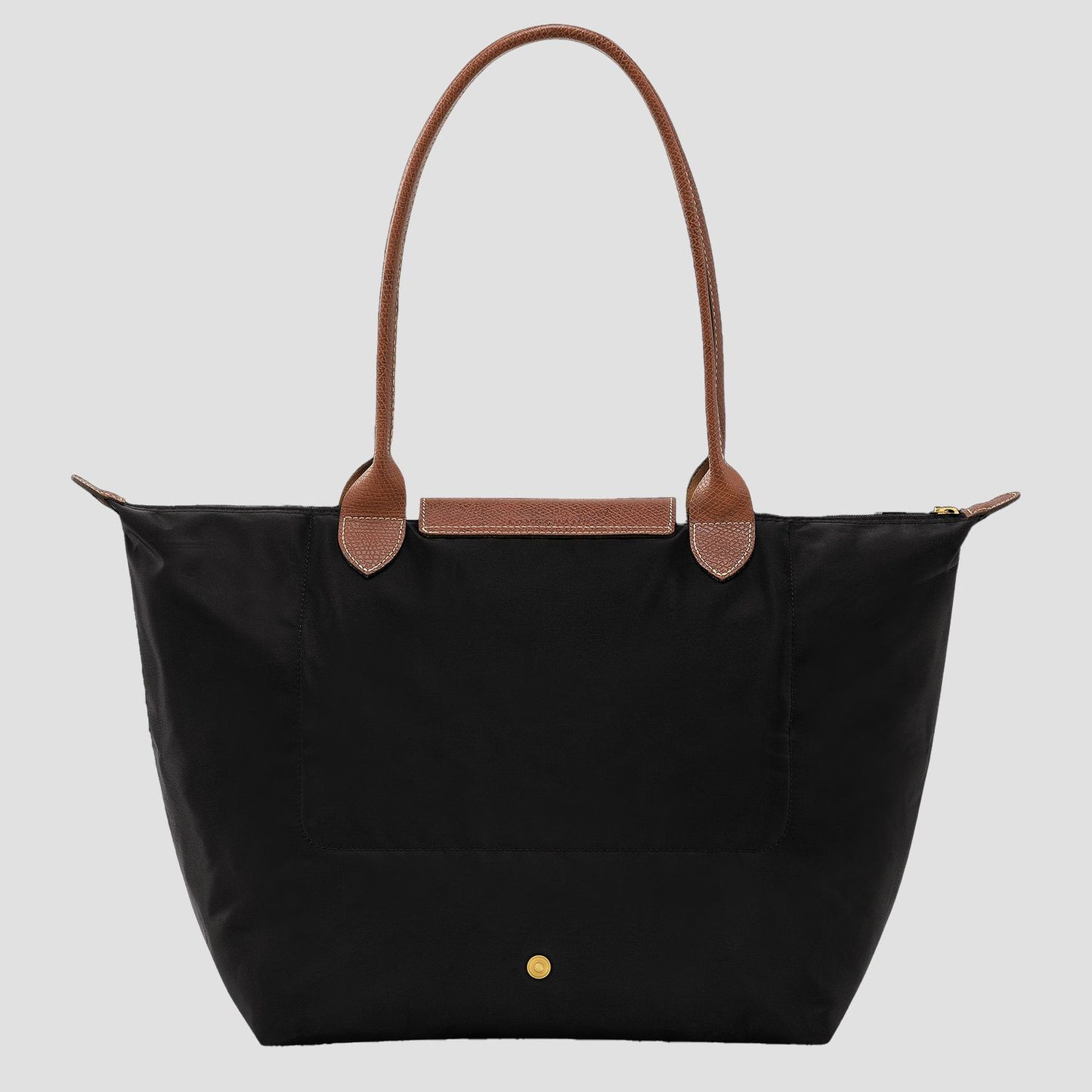 behind of Longchamp Le Pliage Original Tote Bag L – Black L1899089001