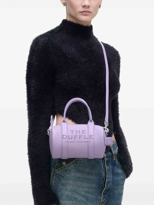 wearing Marc Jacobs The Duffle Mini Leather Bag Lilac 2S4HCR032H02_545