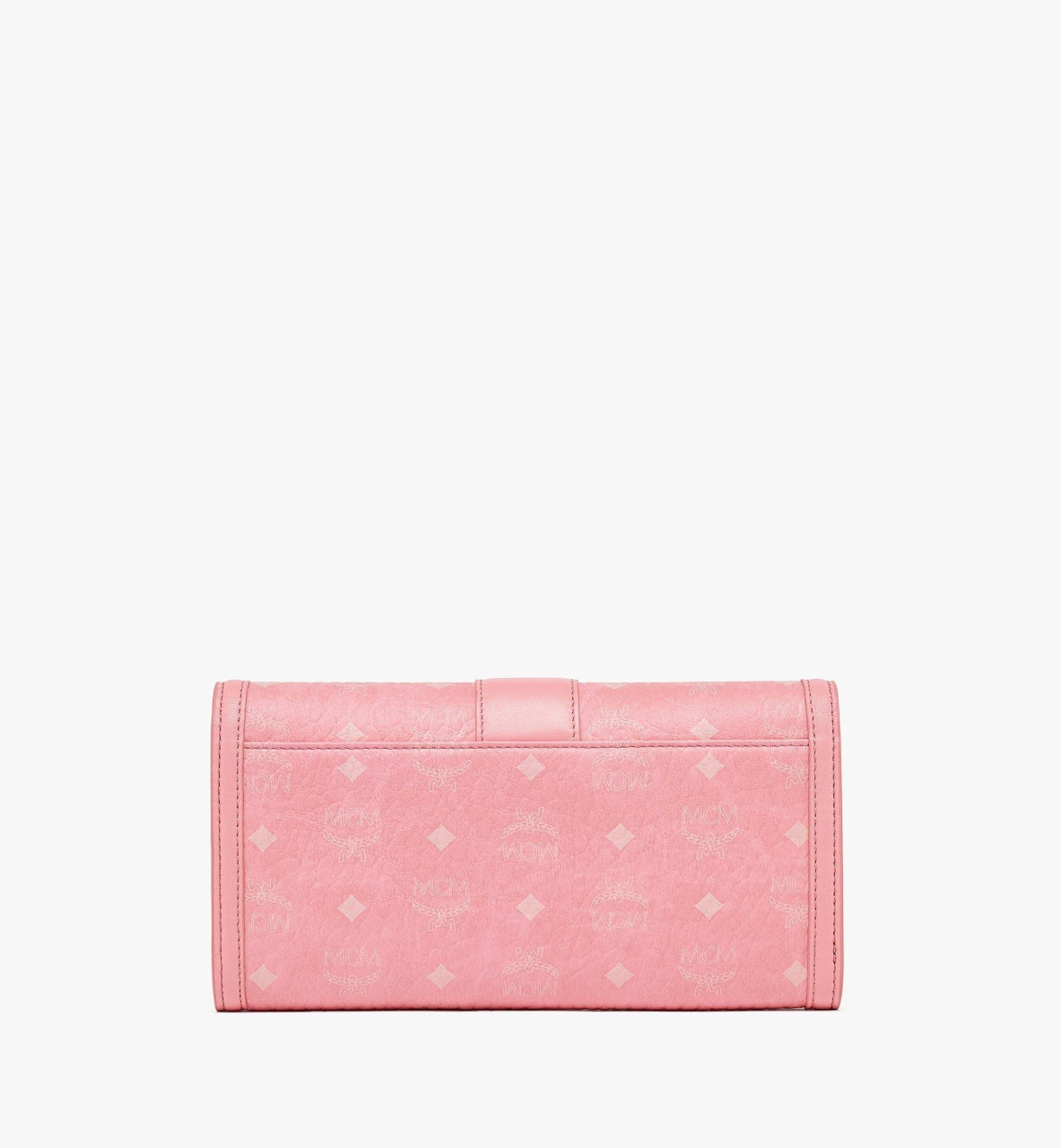 mặt sau MCM LARGE TRACY CHAIN WALLET IN BLOSSOM PINK VISETOS MYLDSXT01QZ001
