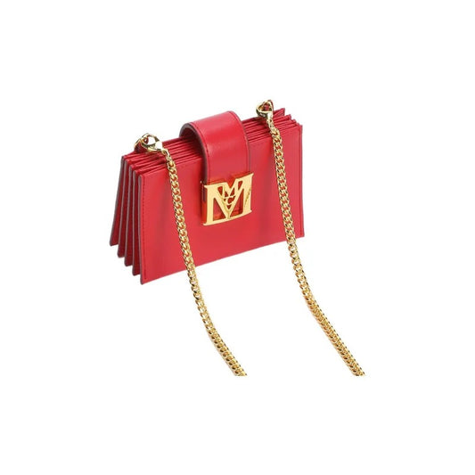 chi tiết MCM MENA CARD HOLDER IN RED LEATHER MYABSLM01R4001