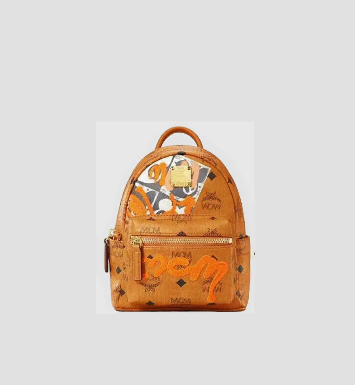 MCM MINI STARK BEBE BOO IN BERLIN BEAR VISETOS COATED CANVAS BACKPACK