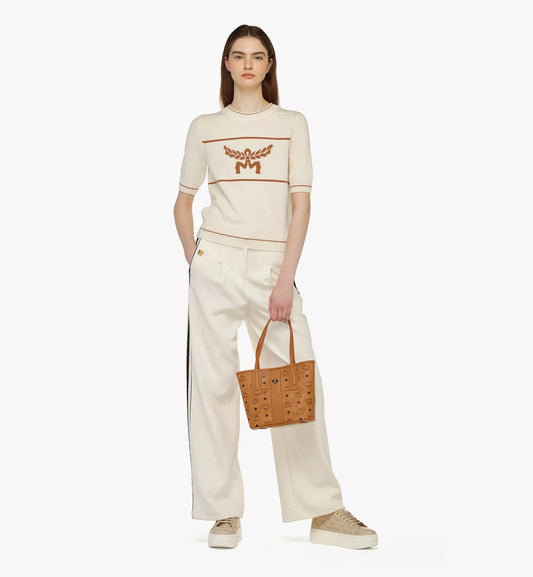 mẫu mang túi MCM REVERSIBLE LIZ MINI SHOPPER IN COGNAC VISETOS MWPDALR01CO001