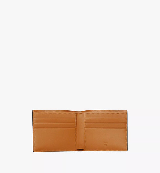 mặt trong MCM SMALL BIFOLD WALLET IN COGNAC VISETOS ORIGINAL MXSAAVI04CO001