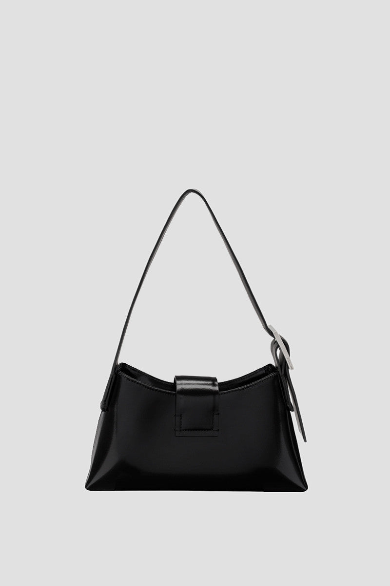 mặt sau MISBHV BLACK LEATHER SHOULDER BAG MINI 122A403