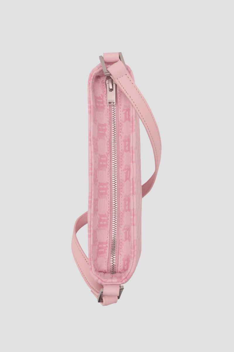 mặt trên túi MISBHV BUBBLEGUM JACQUARD MONOGRAM 90S BAG MINI 231A400