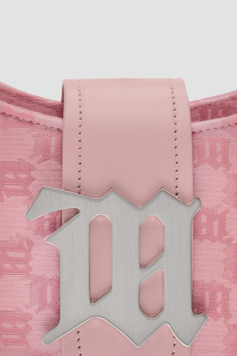 chi tiết MISBHV BUBBLEGUM JACQUARD MONOGRAM SHOULDER BAG SMALL 231A402