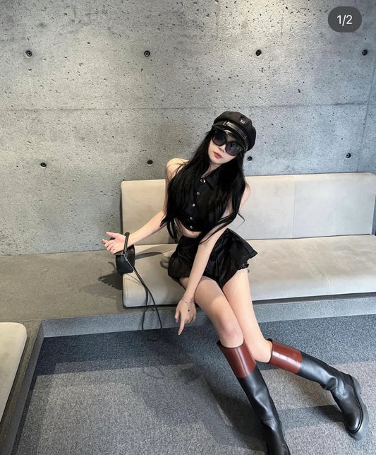 mẫu đội nón MISBHV MONOGRAM GAVROCHE HAT 4021A050