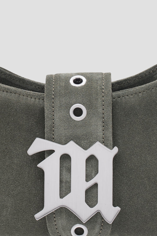 chi tiết MISBHV MOSS SUEDE SHOULDER BAG SMALL 231A405