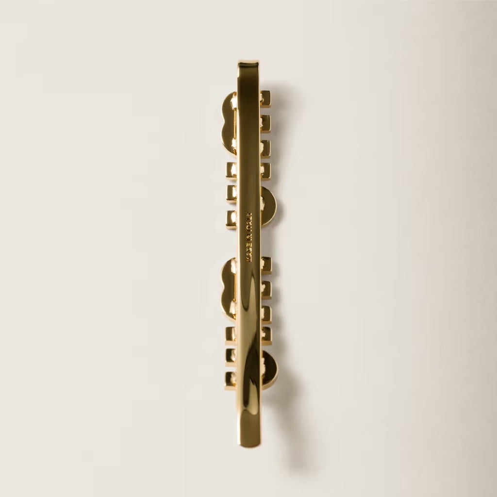 kẹp tóc MIU MIU ENAMELED METAL HAIR CLIP ORCHID PINK 5IF146_2F6T_F0615 Authentic tại BlankRoom Việt Nam